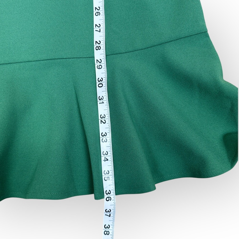 London Times Green‎ Short Sleeve Flounce Hem Sheath Dress Women US Size 4 - Picture 8 of 11